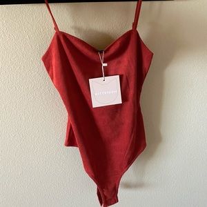 Red bodysuit